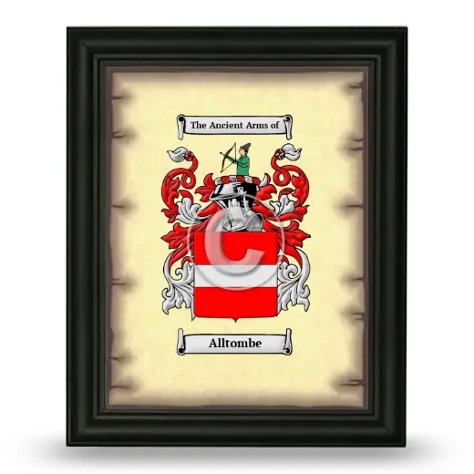 Alltombe Coat of Arms Framed - Black