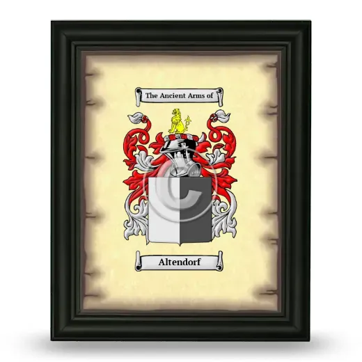 Altendorf Coat of Arms Framed - Black