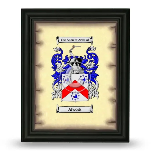 Alwork Coat of Arms Framed - Black