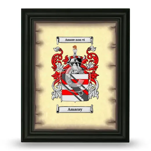 Amaray Coat of Arms Framed - Black