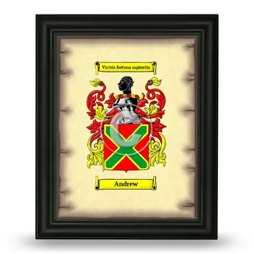 Andrew Coat of Arms Framed - Black