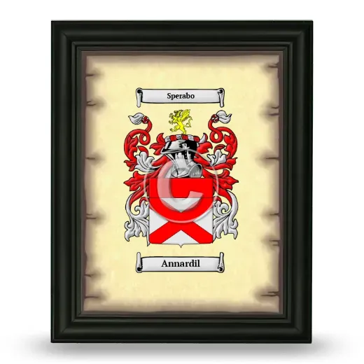 Annardil Coat of Arms Framed - Black