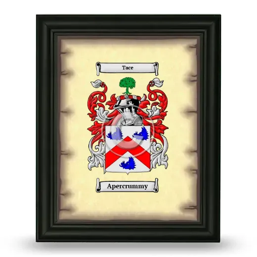 Apercrummy Coat of Arms Framed - Black