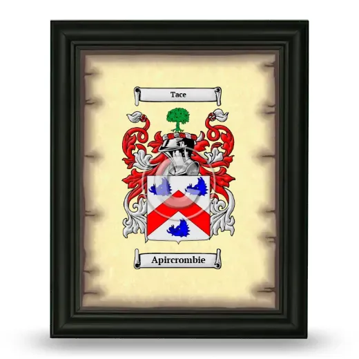 Apircrombie Coat of Arms Framed - Black