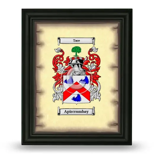Apircrumbay Coat of Arms Framed - Black