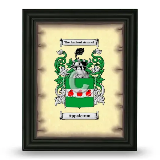 Appaletum Coat of Arms Framed - Black
