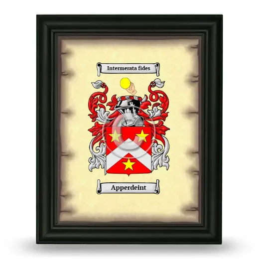 Apperdeint Coat of Arms Framed - Black