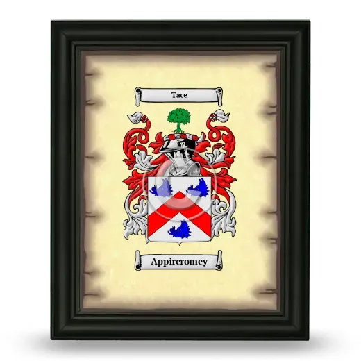 Appircromey Coat of Arms Framed - Black
