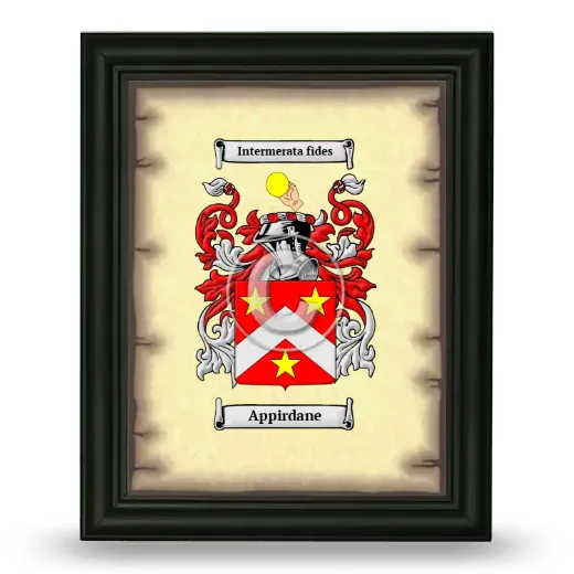 Appirdane Coat of Arms Framed - Black