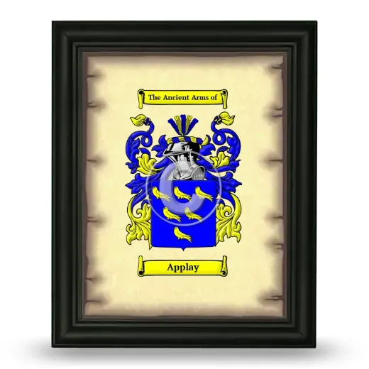 Applay Coat of Arms Framed - Black