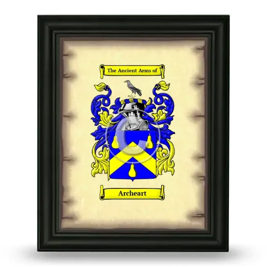 Archeart Coat of Arms Framed - Black