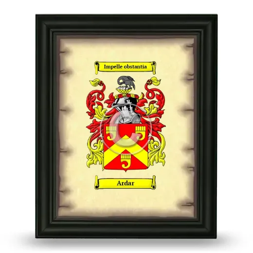 Ardar Coat of Arms Framed - Black