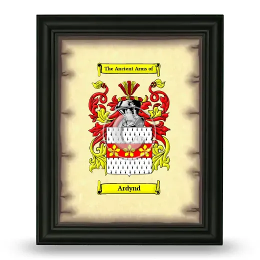 Ardynd Coat of Arms Framed - Black