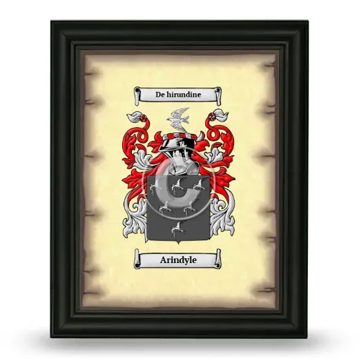 Arindyle Coat of Arms Framed - Black