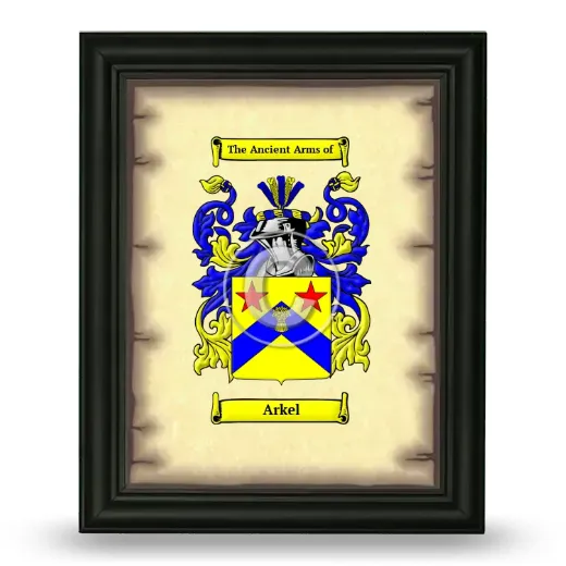 Arkel Coat of Arms Framed - Black