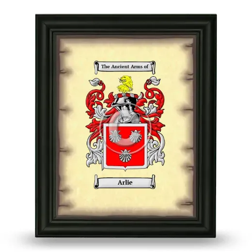 Arlie Coat of Arms Framed - Black