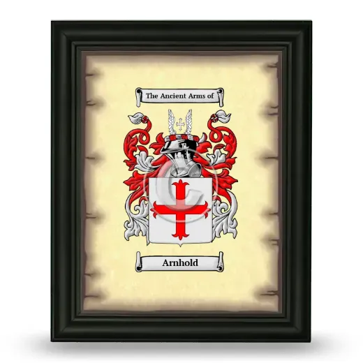 Arnhold Coat of Arms Framed - Black
