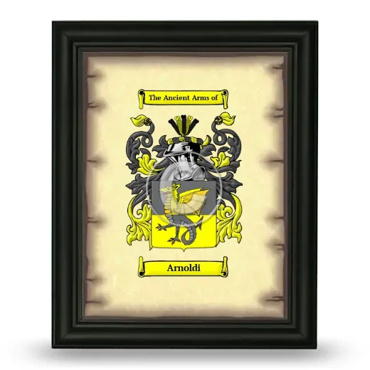 Arnoldi Coat of Arms Framed - Black