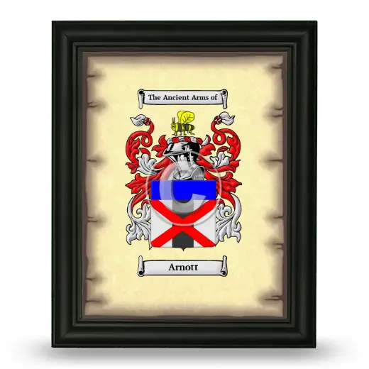 Arnott Coat of Arms Framed - Black
