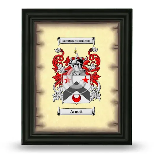 Arnott Coat of Arms Framed - Black