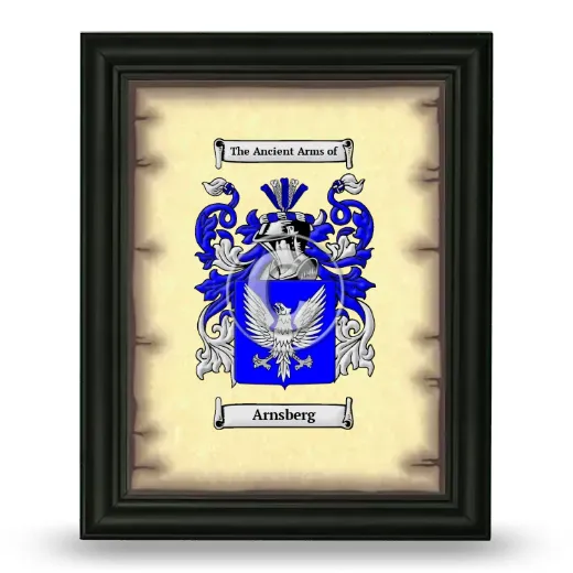 Arnsberg Coat of Arms Framed - Black