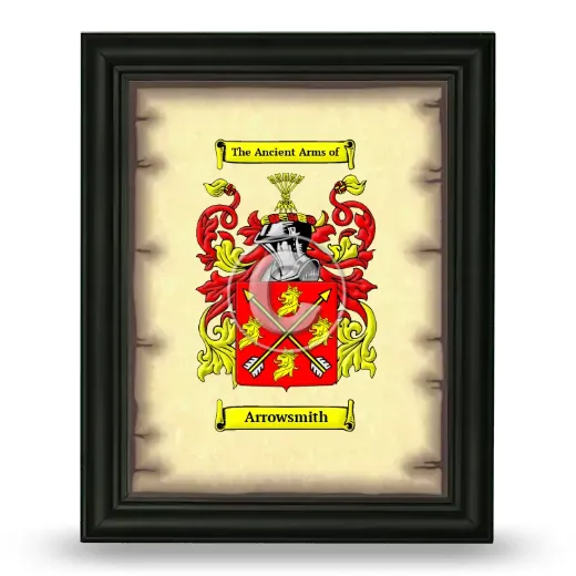 Arrowsmith Coat of Arms Framed - Black