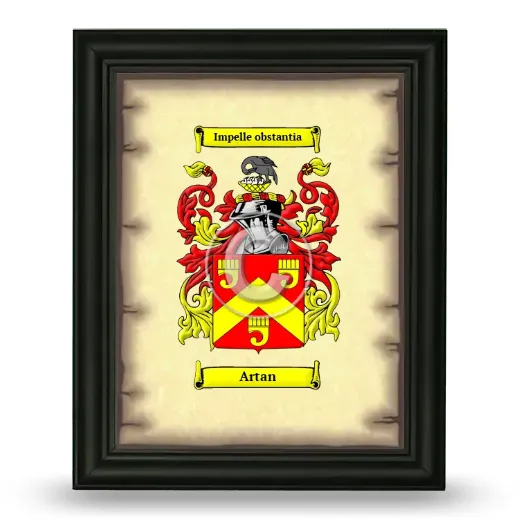 Artan Coat of Arms Framed - Black
