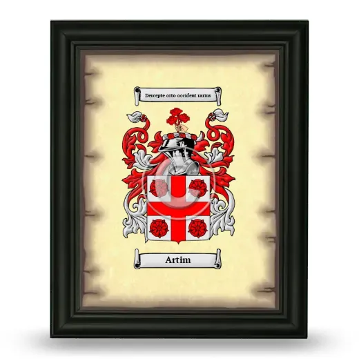 Artim Coat of Arms Framed - Black