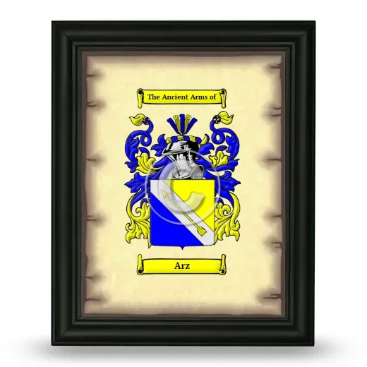 Arz Coat of Arms Framed - Black