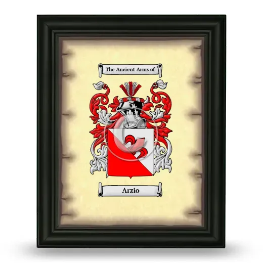 Arzio Coat of Arms Framed - Black