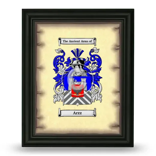 Arzz Coat of Arms Framed - Black