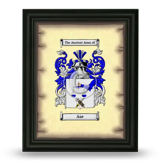 Ase Coat of Arms Framed - Black