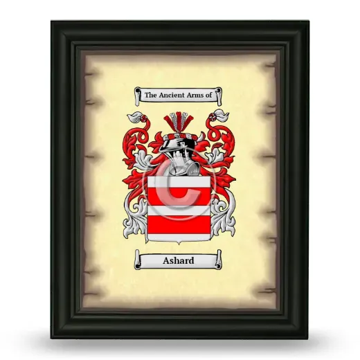 Ashard Coat of Arms Framed - Black