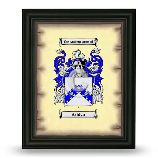 Ashlyn Coat of Arms Framed - Black