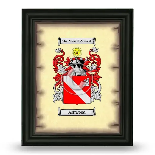 Ashwood Coat of Arms Framed - Black