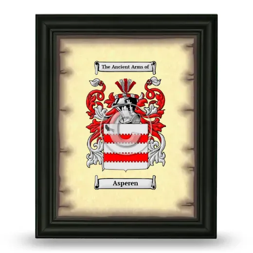 Asperen Coat of Arms Framed - Black