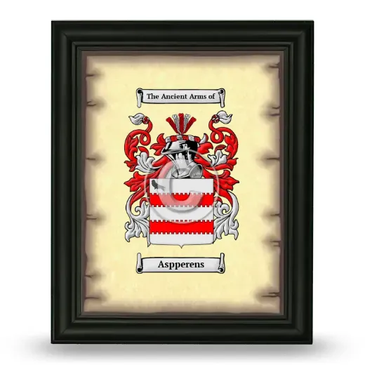 Aspperens Coat of Arms Framed - Black