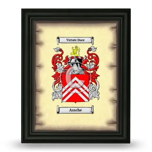 Assche Coat of Arms Framed - Black