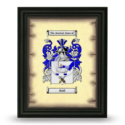 Assi Coat of Arms Framed - Black