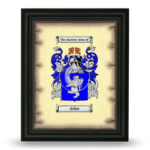 Atlea Coat of Arms Framed - Black