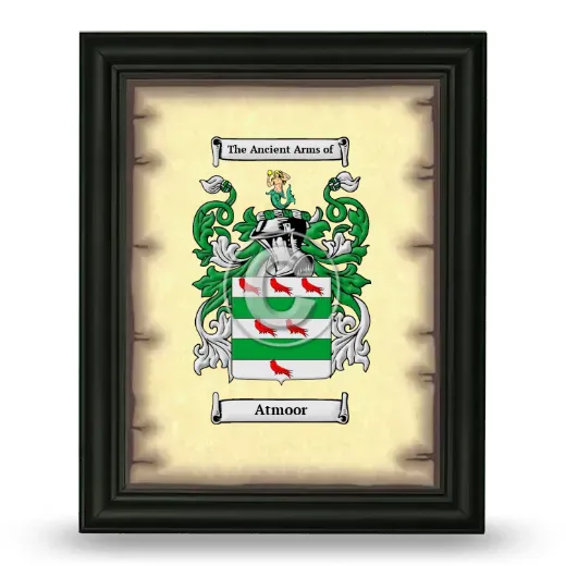 Atmoor Coat of Arms Framed - Black