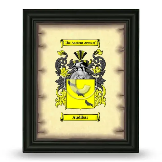 Audibar Coat of Arms Framed - Black
