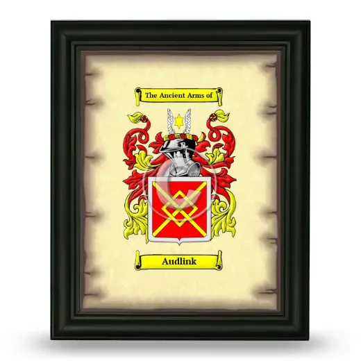 Audlink Coat of Arms Framed - Black