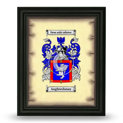 Aughterlonay Coat of Arms Framed - Black