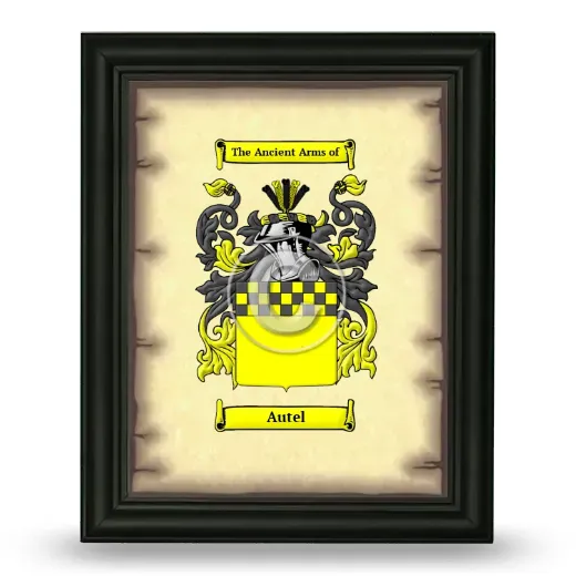 Autel Coat of Arms Framed - Black