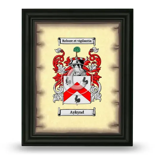 Aykynd Coat of Arms Framed - Black