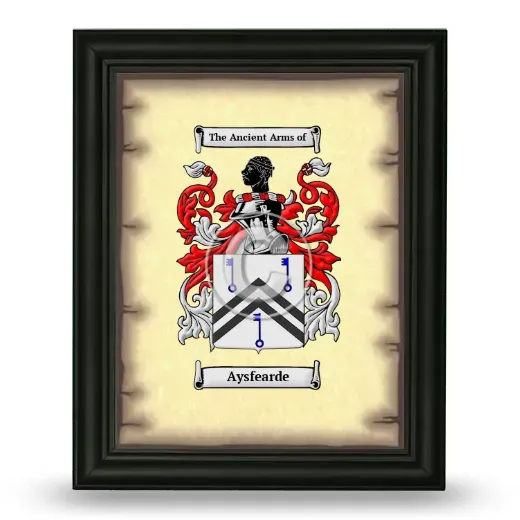 Aysfearde Coat of Arms Framed - Black