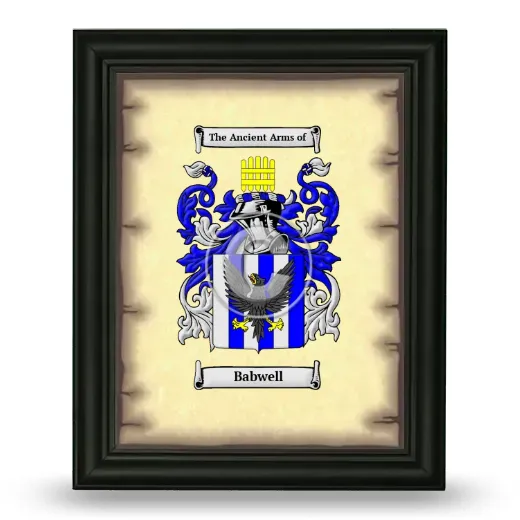 Babwell Coat of Arms Framed - Black
