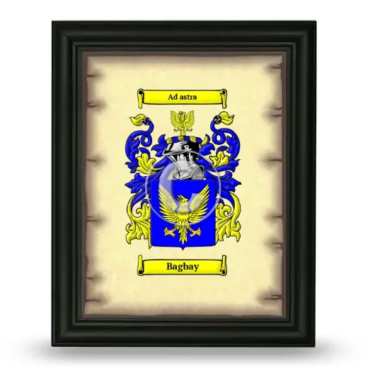 Bagbay Coat of Arms Framed - Black