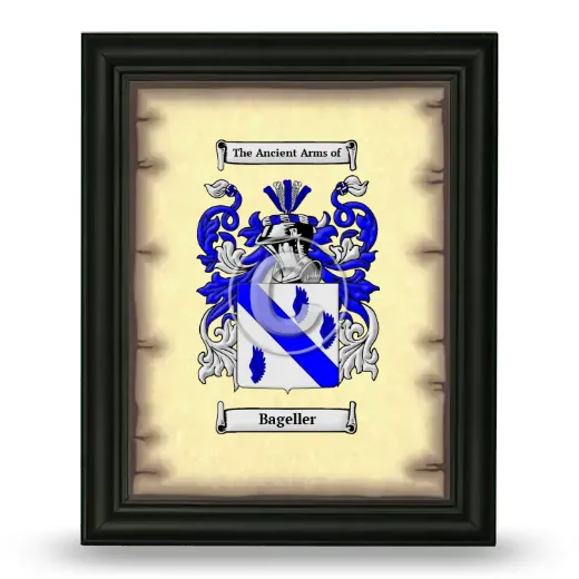 Bageller Coat of Arms Framed - Black